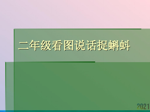 二年级看图说话捉蝌蚪2021推荐ppt