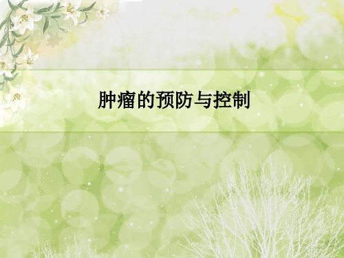 肿瘤的预防与控制PPT课件