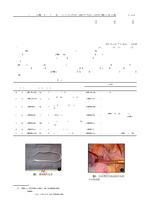 孕前环扎带腹腔镜宫颈环扎术