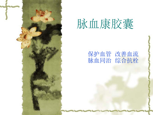 脉血康胶囊
