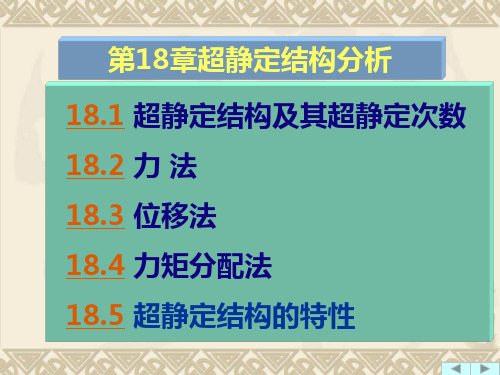第18章 超静定结构受力分析