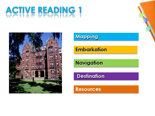 新标准大学英语1 Book 1 Unit 1 Active_reading_1