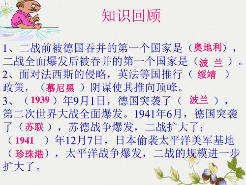【初中历史】世界反法西斯战争的胜利ppt优秀课件6 人教版