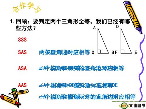 2.8直角三角形全等的判定