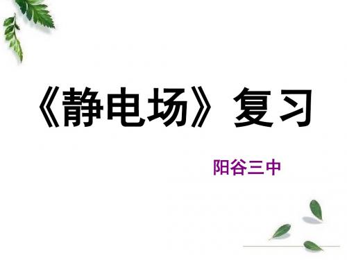 《静电场》复习