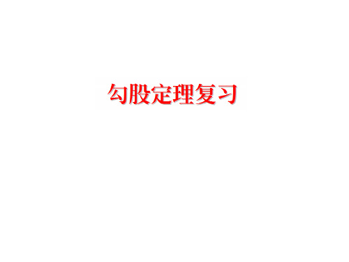 勾股定理复习(北师大版)