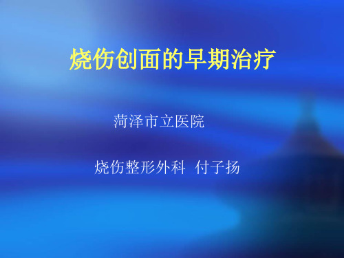 烧伤创面早期处理