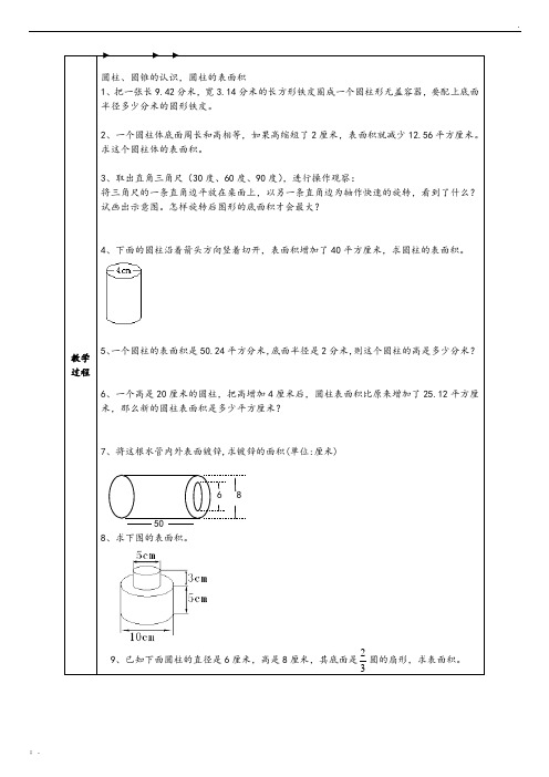 圆柱圆锥经典应用题讲解