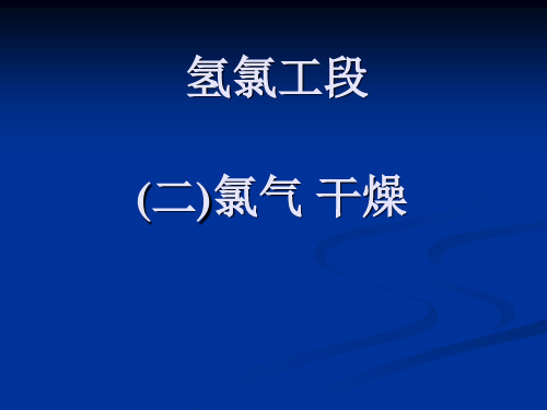 氯气干燥工艺.