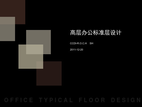 高层办公标准层设计指引