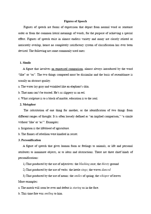 Figures of Speech英文修辞手法