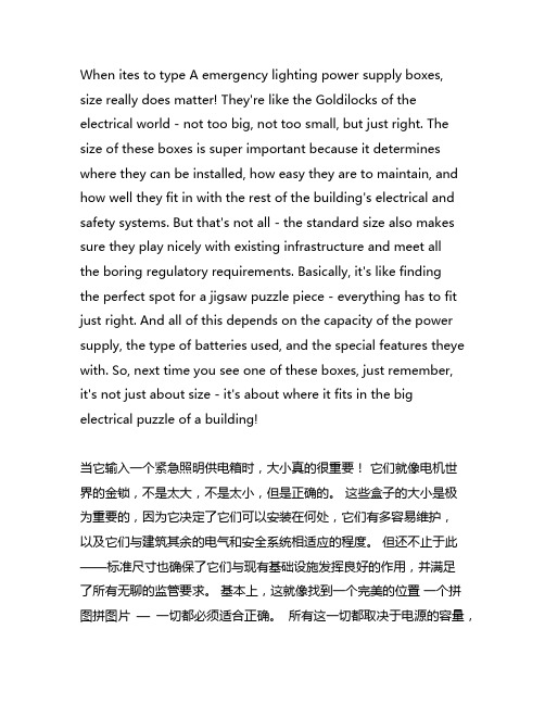 a型应急照明集中电源箱尺寸标准
