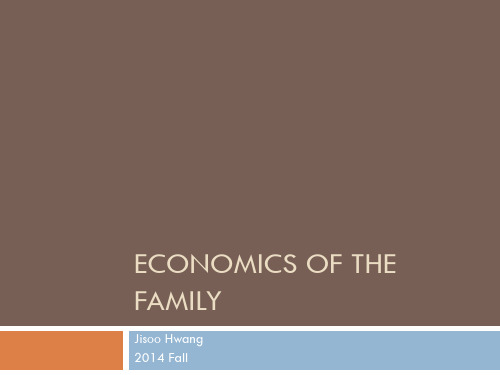Family2 鲍哈斯劳动经济学 英文ppt