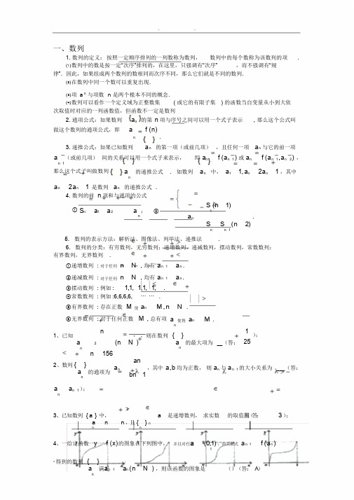 高中数学数列知识点.总结(精华版)