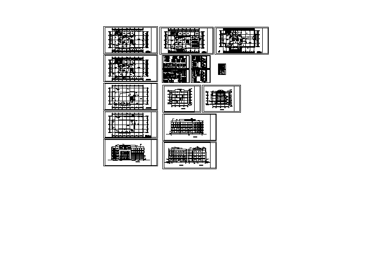 某五层学校图书馆全套建筑设计施工图