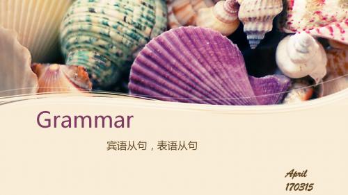 Grammar名词性从句