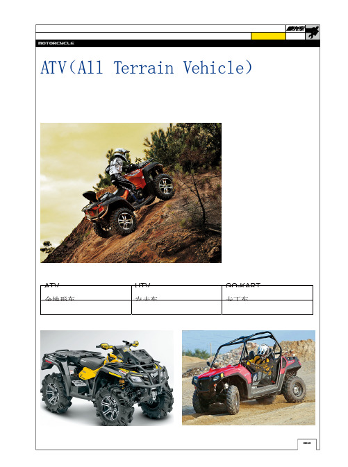 ATV(All Terrain Vehicle)全地形车