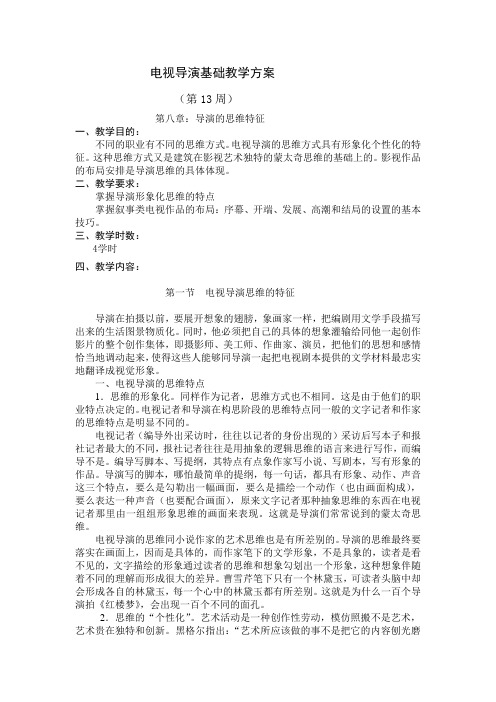 导演基础教学方案12