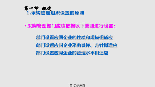 采购组织架构图PPT课件