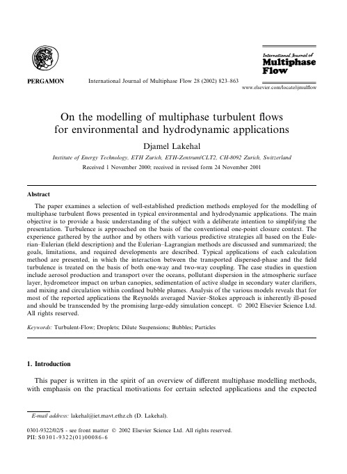 On the modelling of multiphase turbulent flows