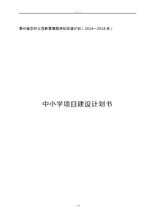 项目建设计划书