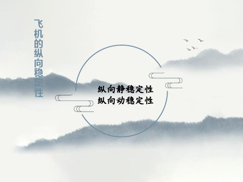 空气动力学基础与飞行原理：飞机纵向稳定性