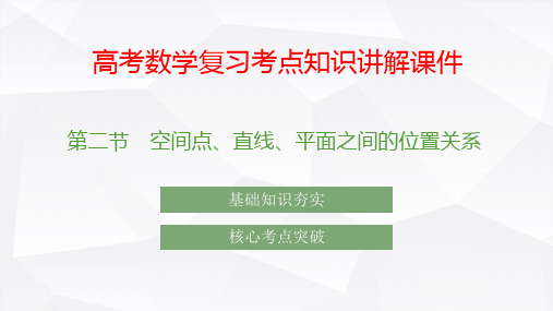 高考数学复习考点知识讲解课件36 空间点 直线 平面之间的位置关系