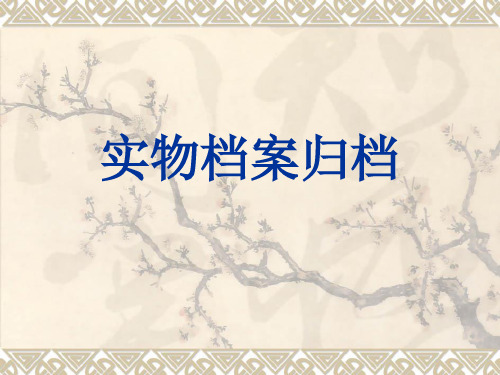 实物档案