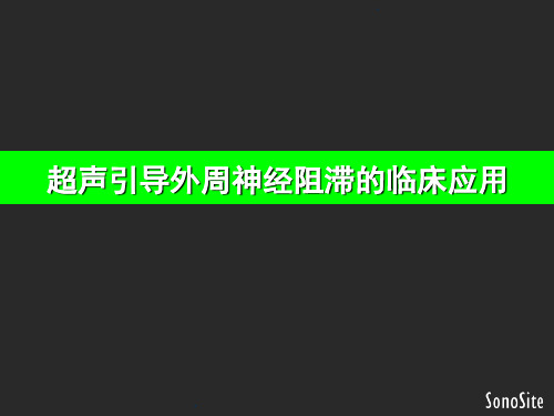 超声引导上肢神经阻滞