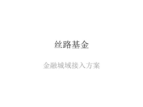 丝路基金金融城域接入方案ok