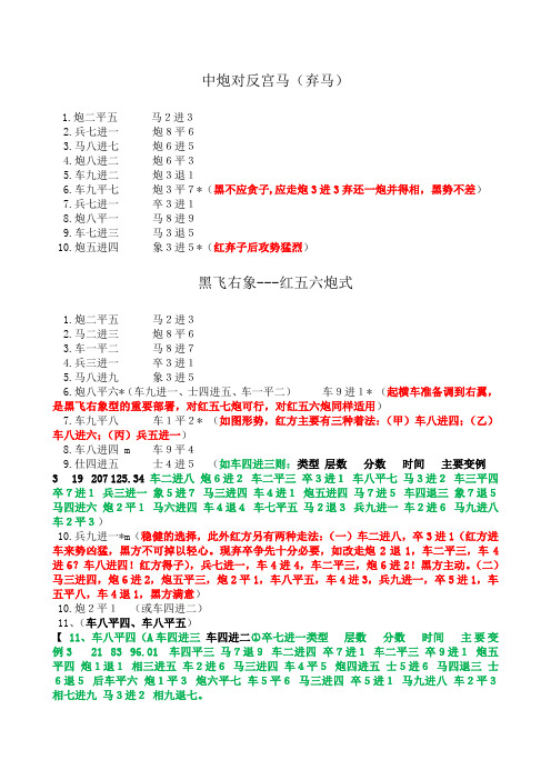 中炮对反宫马
