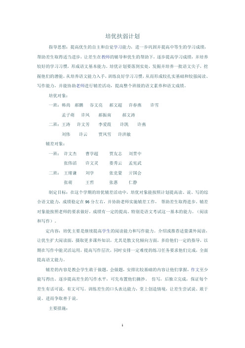 培优扶弱计划 (1)