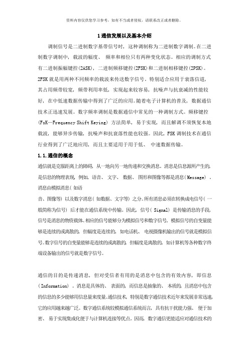 FSK调制与解调系统设计样本