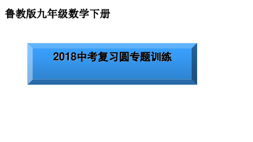 2018年中考数学复习课件：圆专题训练 (共21页)