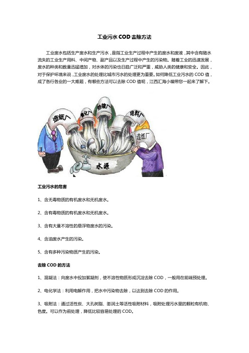 工业污水COD去除方法