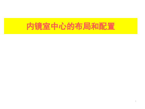 内镜室中心的布局配置ppt课件