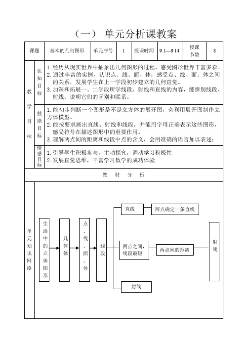 基本的几何图形  备课