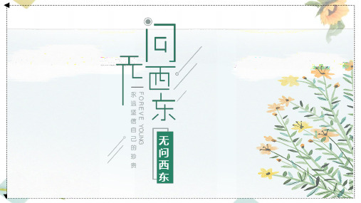 清新简约活动计划PPT模板