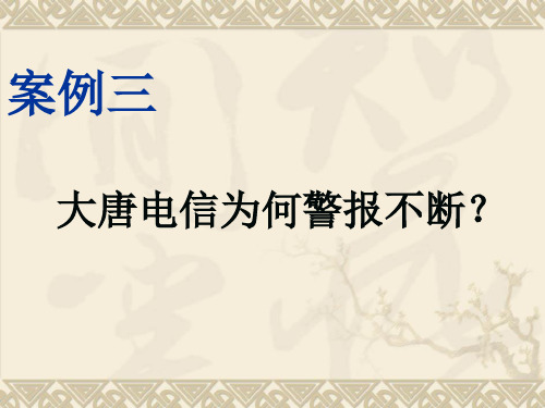 大唐电信案例分析