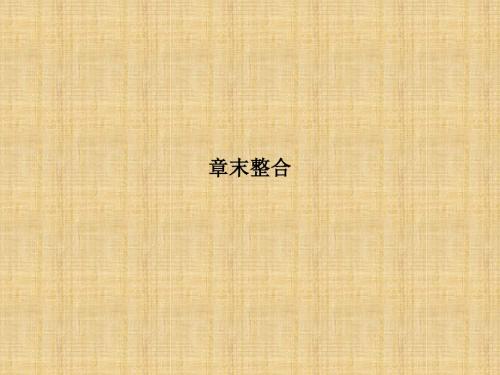 【创新设计】高中生物 第1章 细胞的分子组成章末名师优质课件 浙科版必修1