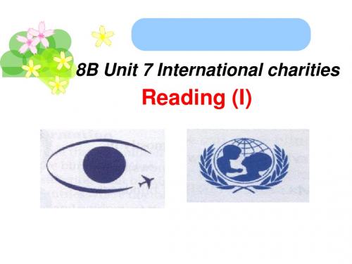 译林牛津英语8B Unit 7 International charities Reading (I)课件