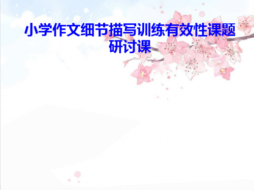 六年级小学生作文细节描写2精品PPT课件