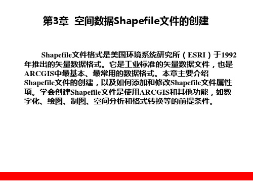 第3章  空间数据Shapefile文件创建