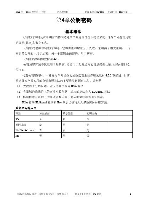 公钥密码1.0