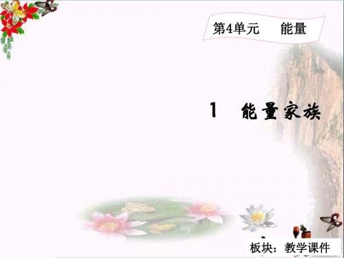六年级科学上册4.1能量家族课件2湘教版