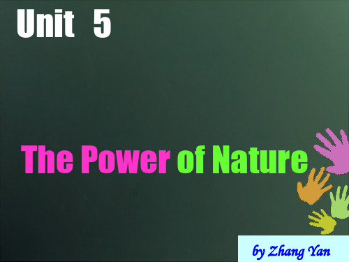 人教版高中英语Book 6 Unit 5 The Power of Nature---reading 教学课件 (共29张PPT)