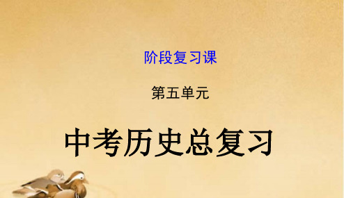 2018年新课标人教版初中中考历史总复习_第五单元_中国古代的科技与文化(知识导航+专题通关)课件_新人教版
