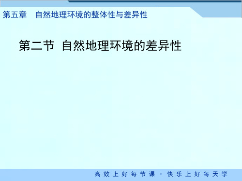 《自然地理环境的差异性》ppt