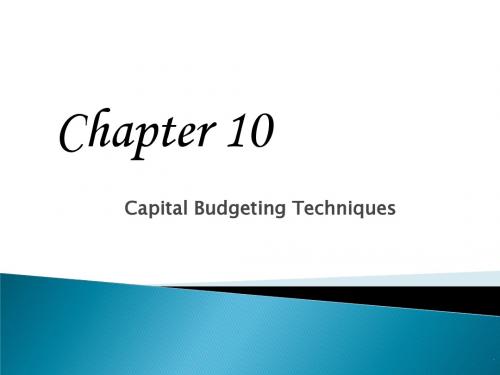 Chap10_Capital_Budgeting_Techniques