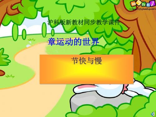 快与慢ppt 沪科版